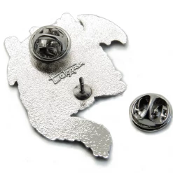 ECTOGASM BLACK CAT PENTACLE BUTT ENAMEL PIN Back In Stock