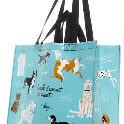 Blue Q PEOPLE TO MEET: DOGS SHOPPER TOTE BAG