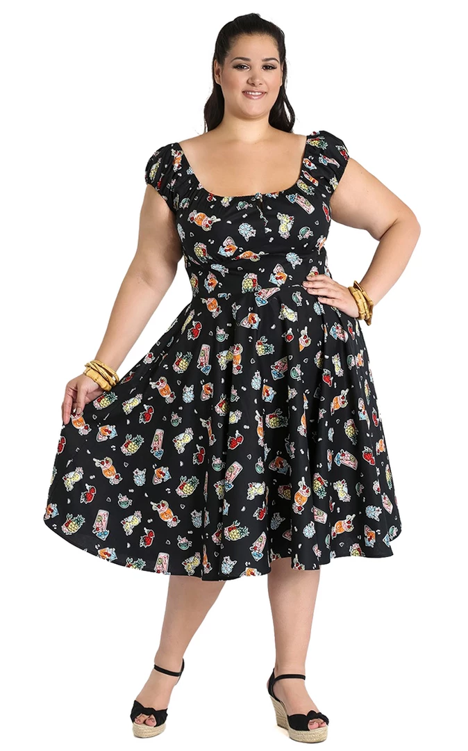 HELL BUNNY PINA COLADA DRESS Shop Sour+Plus