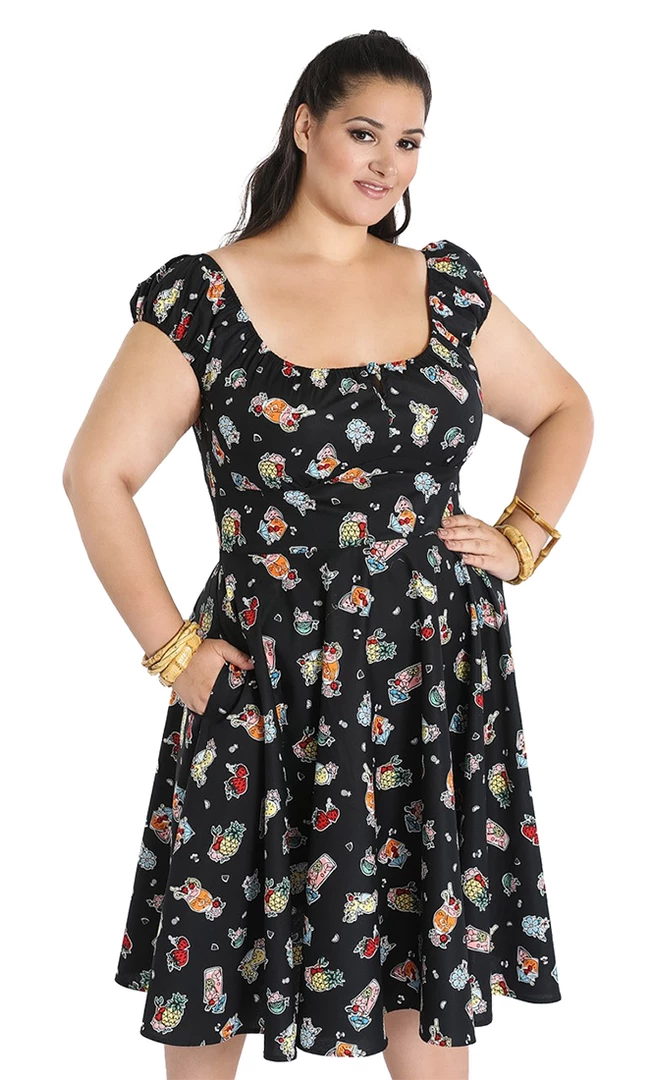 HELL BUNNY PINA COLADA DRESS Shop Sour+Plus