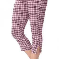 Shop Sour+Plus UNIQUE VINTAGE PINK & BLACK PLAID RACHELLE CAPRIS