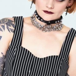 JAWBREAKER PINSTRIPE MINI SHIFT DRESS Apparel