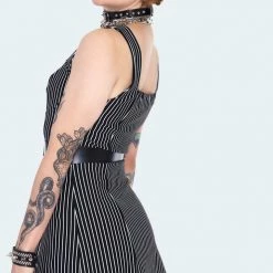 JAWBREAKER PINSTRIPE MINI SHIFT DRESS Apparel