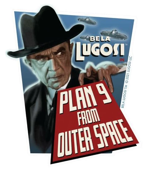 RETRO A GO GO BELA LUGOSI PLAN 9 VINYL STICKER Lifestyle