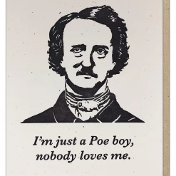 None Lifestyle GUTTERSNIPE PRESS POE BOY GREETING CARD