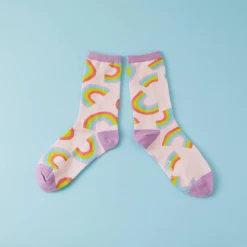 PUNKY PINS RAINBOW PRINT SOCKS Accessories