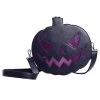 Shop Sourpuss SOURPUSS SPARKLE PUMPKIN PURSE BLACK/PURPLE