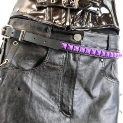 Funk Plus Neon Dreams SINGLE ROW PYRAMID STUD BELT PURPLE