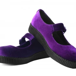 T.U.K. VELVET VIVA II MARY JANE PURPLE