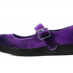T.U.K. VELVET VIVA II MARY JANE PURPLE