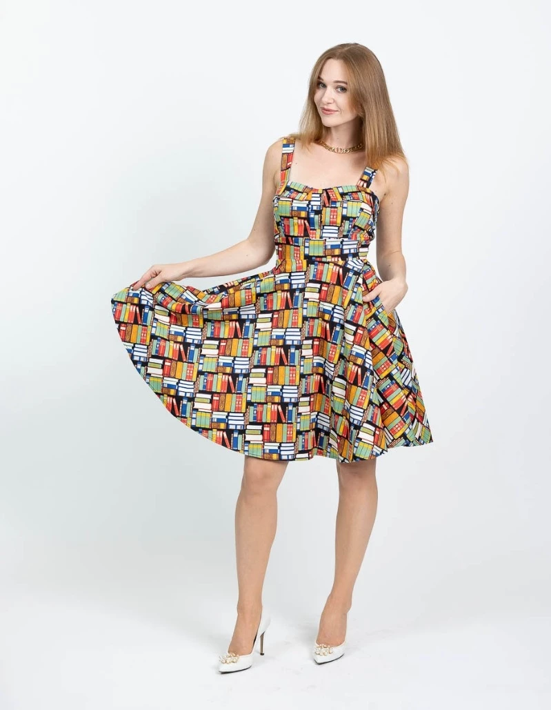 EVA ROSE READING IS FUNDAMENTAL FIT & FLARE DRESS Shop Sour+Plus