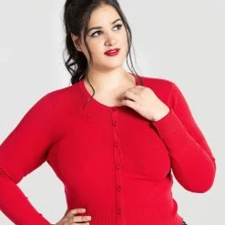 HELL BUNNY PALOMA CARDIGAN RED
