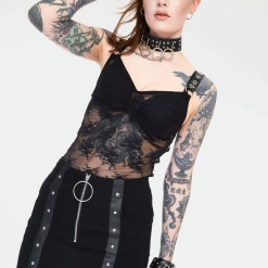 JAWBREAKER RELEASE ME BLACK DENIM SKIRT