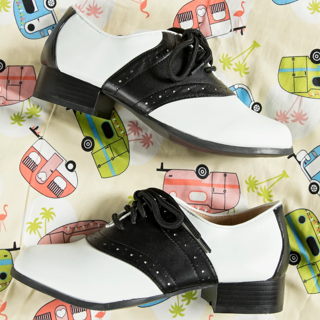 Bettie Page Shoes ELLIE SADDLE SHOE HEELS Footwear