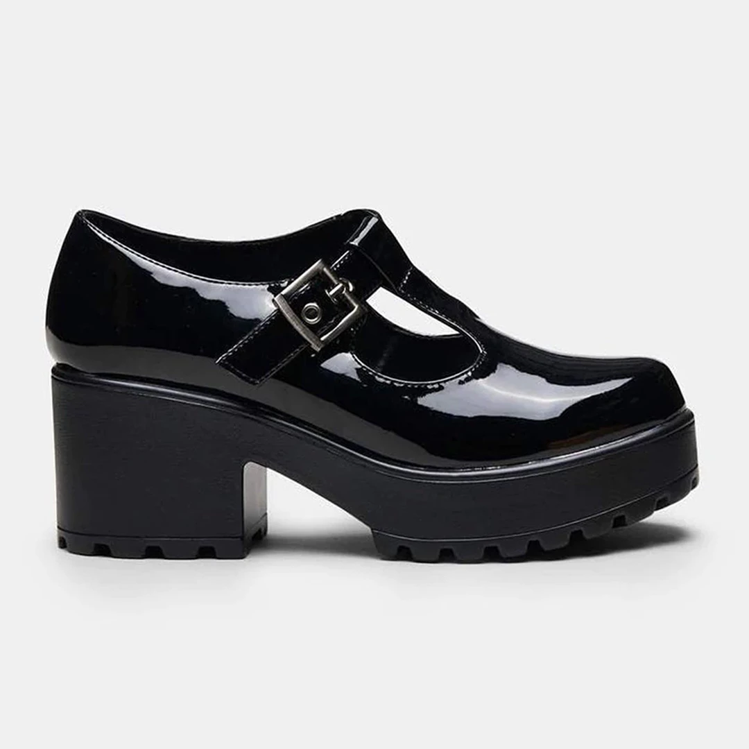 Koi Footwear KOI SAI MARY JANES BLACK PATENT