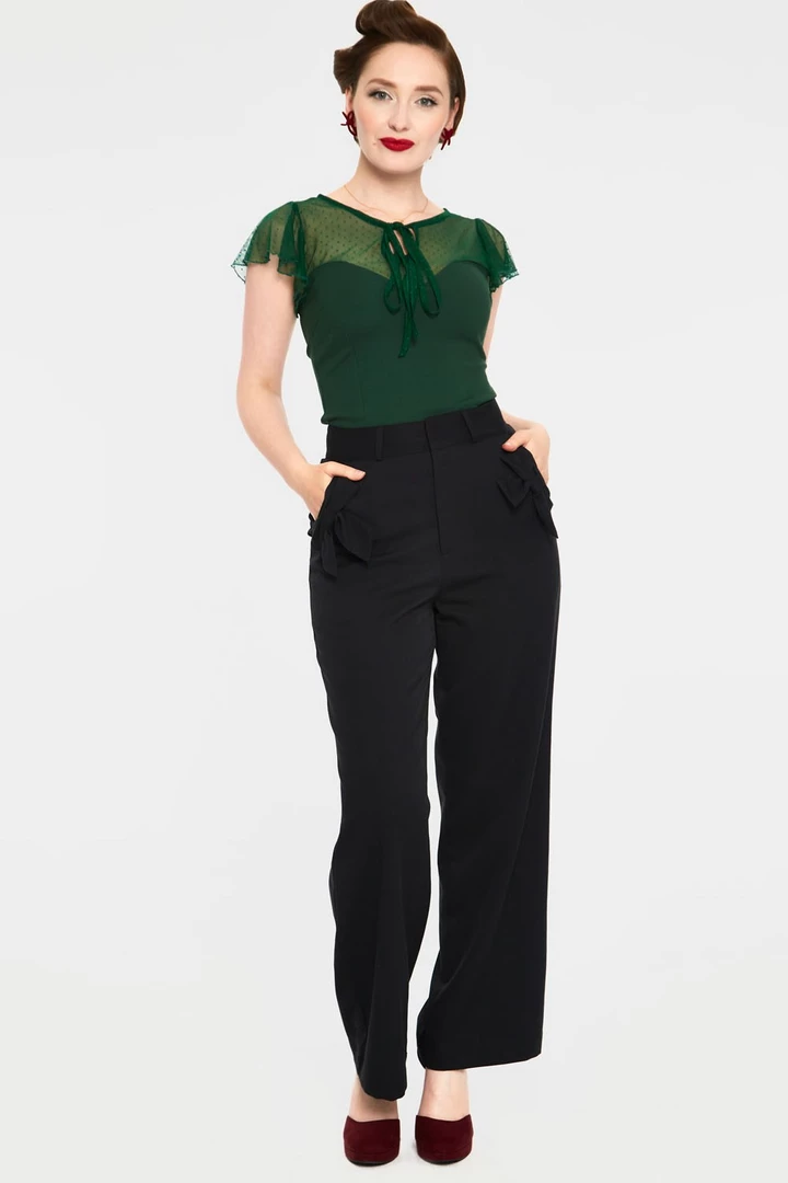 VOODOO VIXEN SAMANTHA MESH TOP GREEN