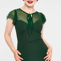 VOODOO VIXEN SAMANTHA MESH TOP GREEN