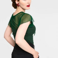 VOODOO VIXEN SAMANTHA MESH TOP GREEN