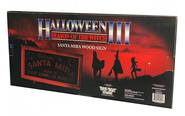 Homewares TRICK OR TREAT STUDIOS HALLOWEEN III: SEASON OF THE WITCH SANTA MIRA WOOD SIGN
