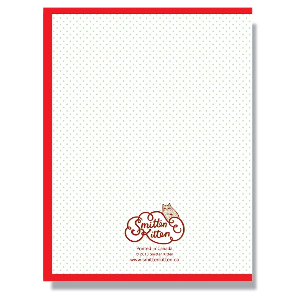 SMITTEN KITTEN SANTAUR CLAUS IS COMING TO TOWN GREETING CARD Holidays