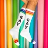 Gumball Poodle What's New SAY GAY ATHLETIC STRIPE KNEE SOCKS