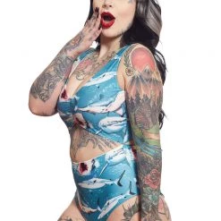 SOURPUSS SHARK ATTACK MONOKINI