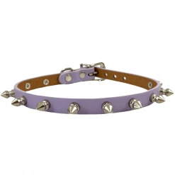 None RAMONA VEGAN SPIKED CHOKER PASTEL LAVENDER What's New