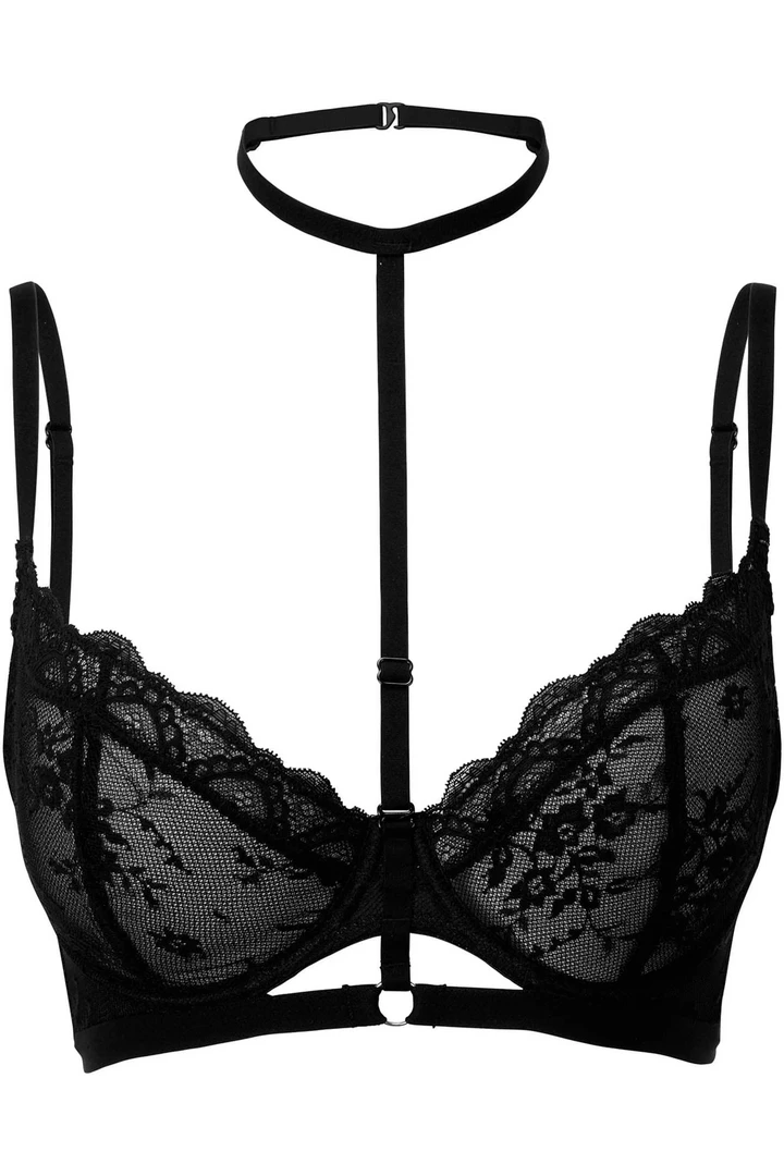 KILLSTAR SHEER EVIL BRA BLACK