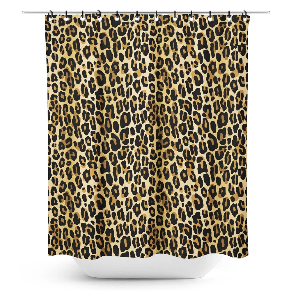 SOURPUSS LEOPARD SHOWER CURTAIN Haunted Homewares