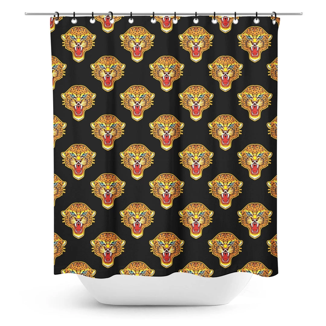 SOURPUSS JAGUAR SHOWER CURTAIN Haunted Homewares