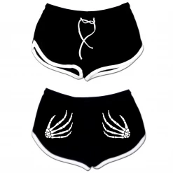 PINKY STAR SKELETON HANDS SHORTS