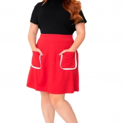 Shop Sour+Plus SMAK PARLOUR SAY IT LOUD MOD SKIRT RED