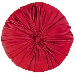 SOURPUSS TUFTED VELVET PILLOW BURGUNDY