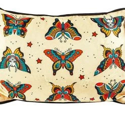 Shop Sourpuss SOURPUSS TATTOO BUTTERFLIES PILLOW