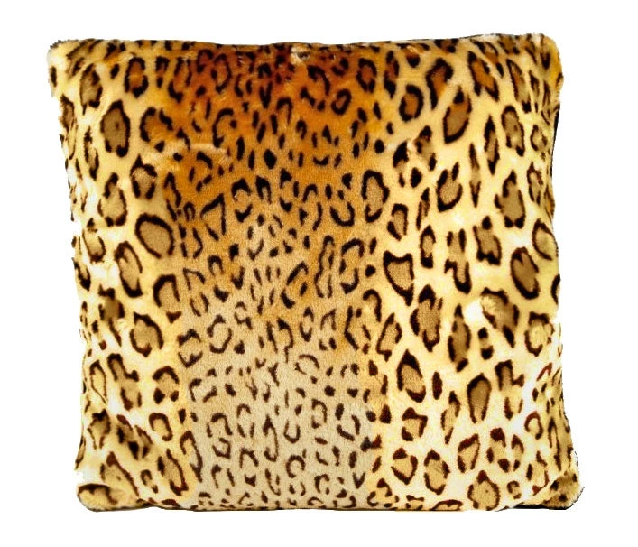 SOURPUSS VELVET LEOPARD SQUARE PILLOW