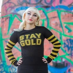 SOURPUSS STAY GOLD SWEATER Shop Sour+Plus