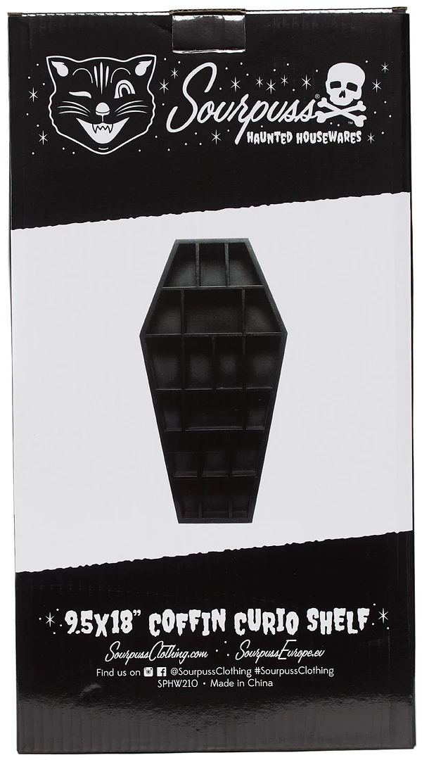 SOURPUSS COFFIN CURIO SHELF