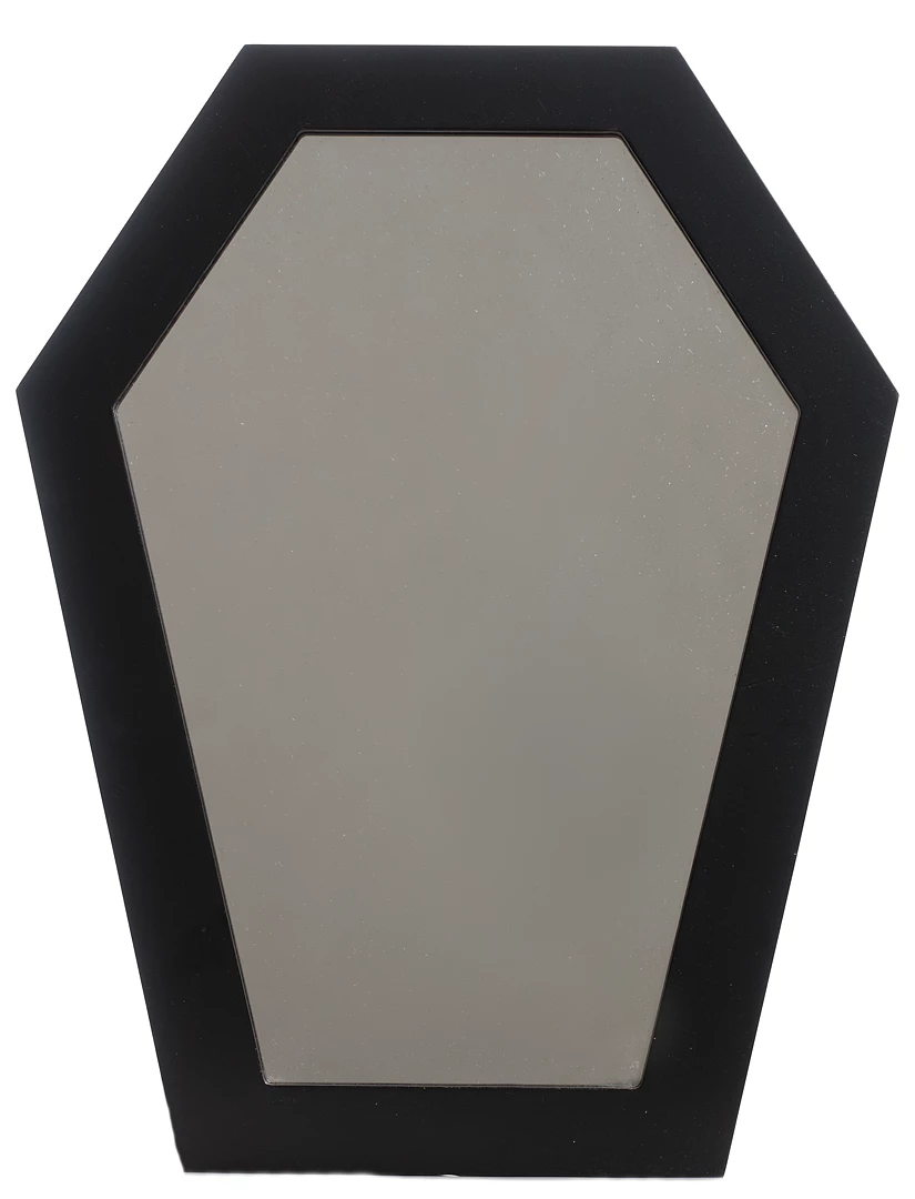 Haunted Homewares SOURPUSS COFFIN MIRROR BLACK