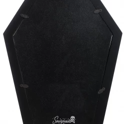 Haunted Homewares SOURPUSS COFFIN MIRROR BLACK