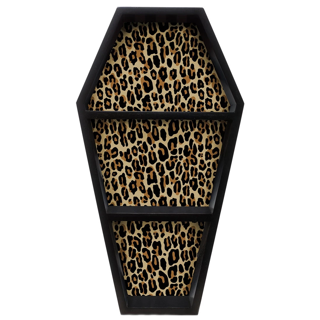 SOURPUSS LEOPARD COFFIN SHELF Haunted Homewares