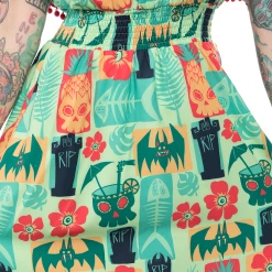 Ghouls Just Wanna Have Sun SOURPUSS KREEP A TIKI FIESTA MAXI DRESS