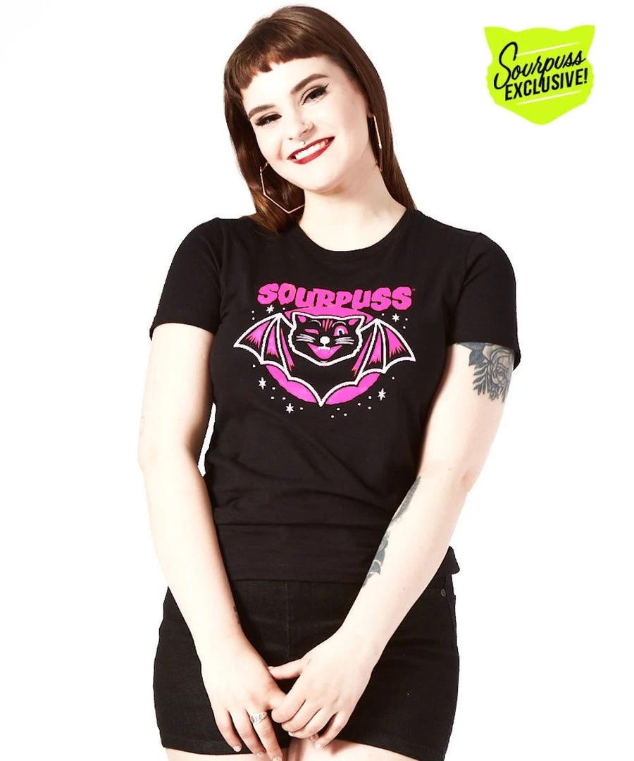 Shop Sour+Plus SOURPUSS JINX BAT TEE