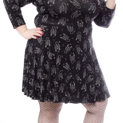 Shop Sour+Plus SOURPUSS SCORPION 3/4 SLEEVE SKATER DRESS