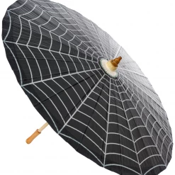 SOURPUSS SPIDERWEB PARASOL Ghouls Just Wanna Have Sun