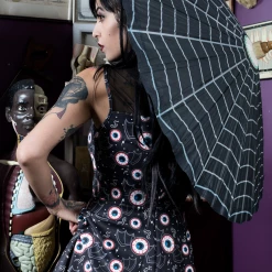 SOURPUSS SPIDERWEB PARASOL Ghouls Just Wanna Have Sun