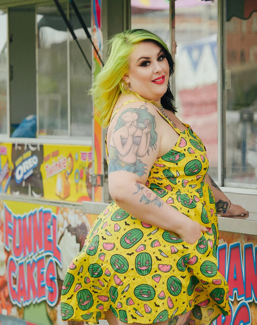 SOURPUSS SPOOKY MELONS GAUZY DRESS What's New