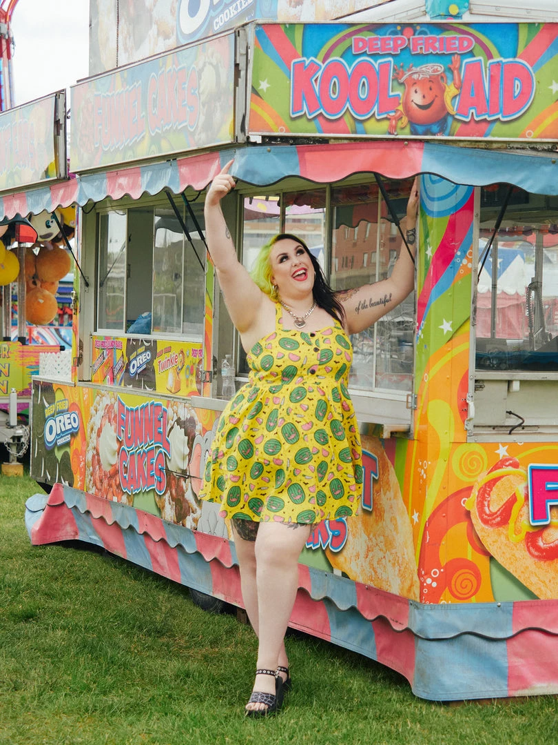 SOURPUSS SPOOKY MELONS GAUZY DRESS What's New