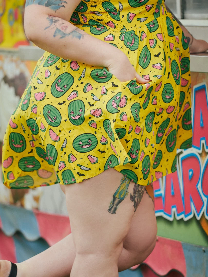 SOURPUSS SPOOKY MELONS GAUZY DRESS What's New