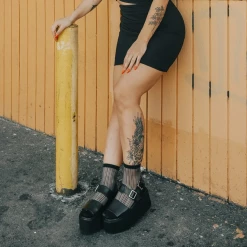 T.U.K. BLACK BRUSH-OFF STRATO SANDALS Footwear