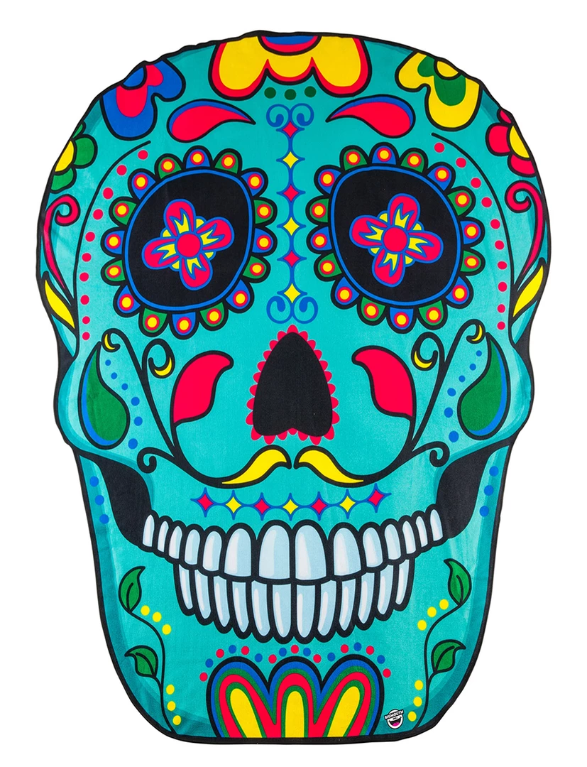 None Back In Stock GIANT SUGAR SKULL BEACH BLANKET